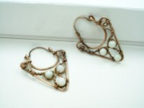 wire-wrap-copper-hoop-earrings-white-hoop-earrings